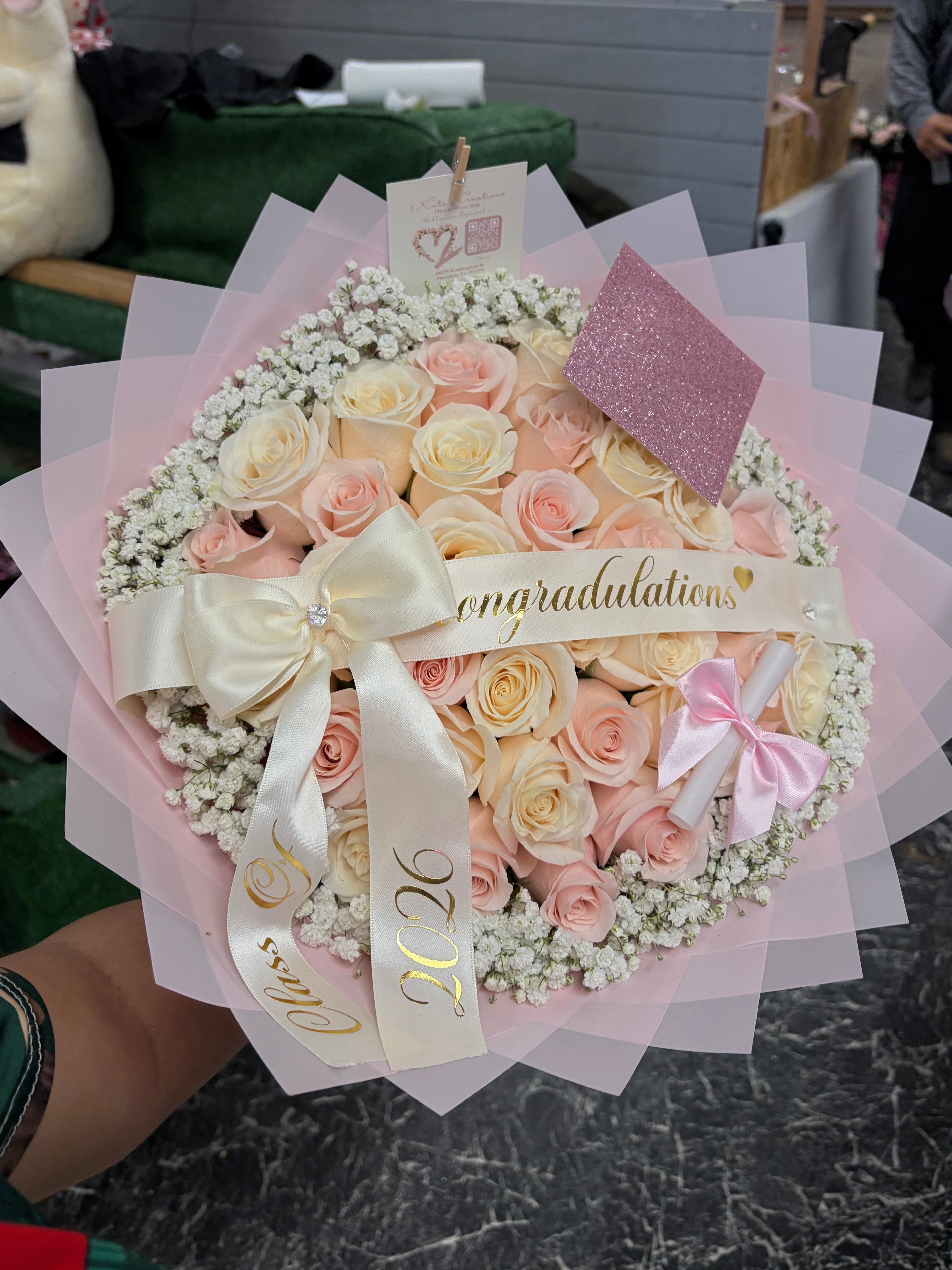 Pink Grad Bouquet